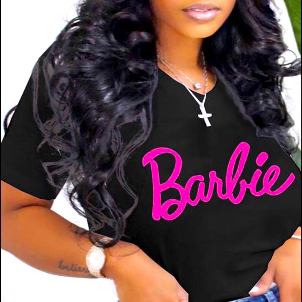 Black Barbie graphic tee
